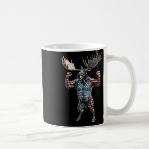 Patriotic American Flagga 4:e juli: Luso Moose Hu Kaffemugg