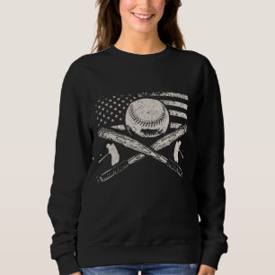 Patriotic American Flagga Baseball design Baseball T Shirt