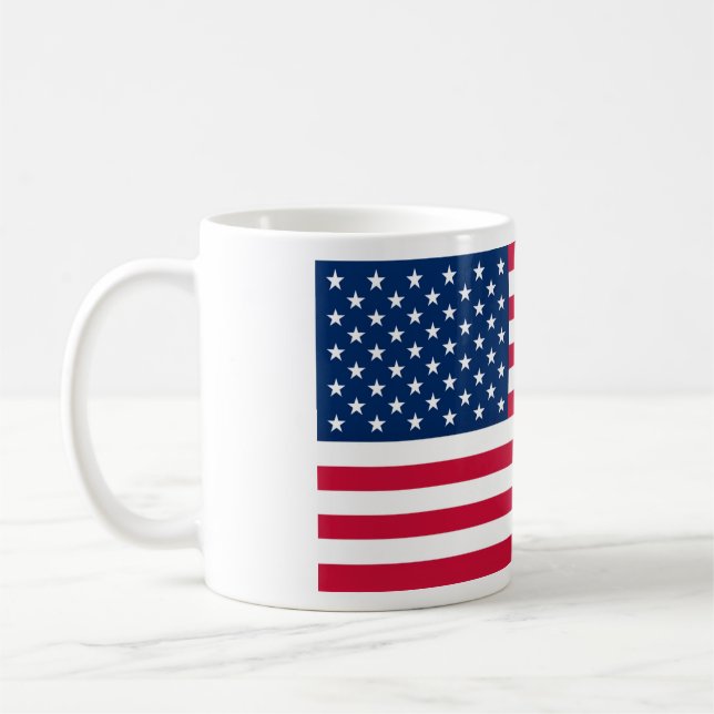 Patriotic American Flagga Coffee Mugg (Vänster)