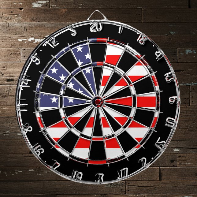 Patriotic American flagga dartboard-design | Grung Piltavla (American flag dartboard)