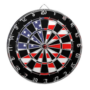 Patriotic American flagga dartboard-design   Grung Piltavla