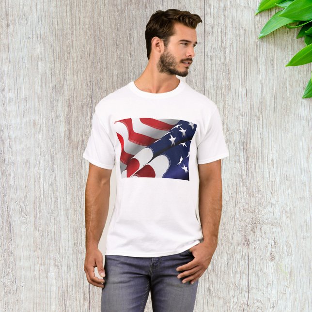 Patriotic American Flagga Design Stars och stripes T Shirt (Skapare uppladdad)