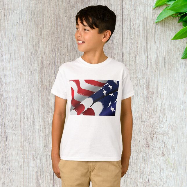 Patriotic American Flagga Design Stars och stripes T Shirt (Skapare uppladdad)