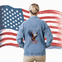 Patriotic American Flagga Eagle