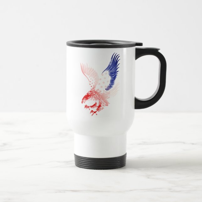 Patriotic American Flagga Eagle Resemugg (Höger)