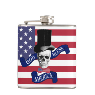 Patriotic American flagga Fickplunta
