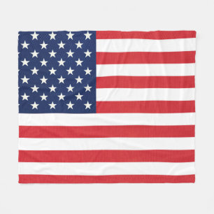 Patriotic American Flagga Fleecefilt