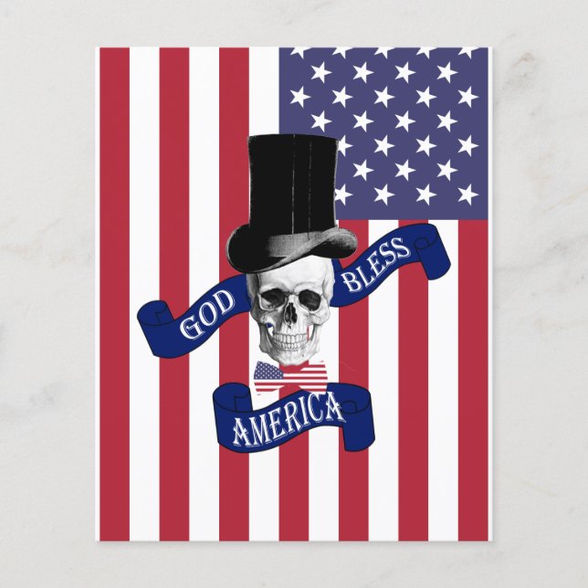 Patriotic American flagga Flygblad (Framsidan)