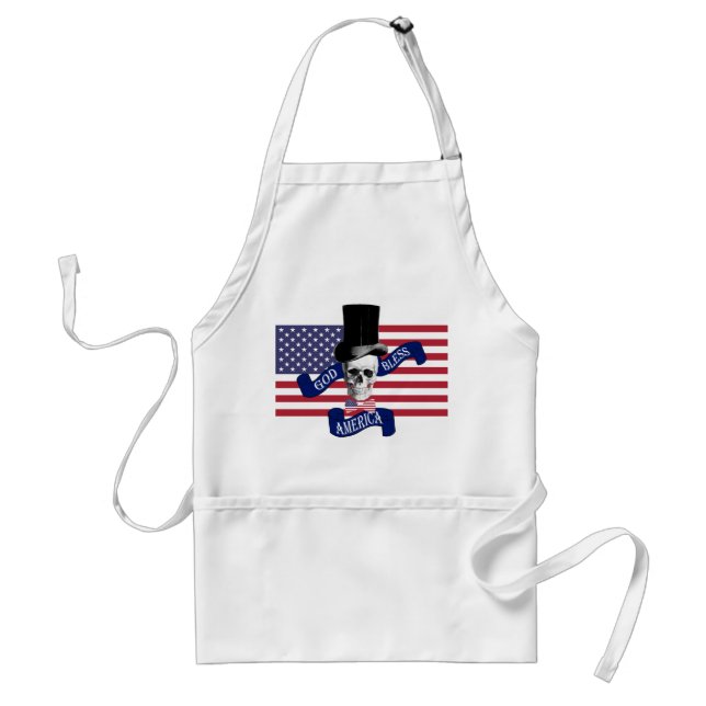 Patriotic American flagga Förkläde (Framsidan)