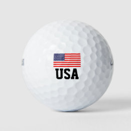 Patriotic American flagga golf boll set | USA-prid