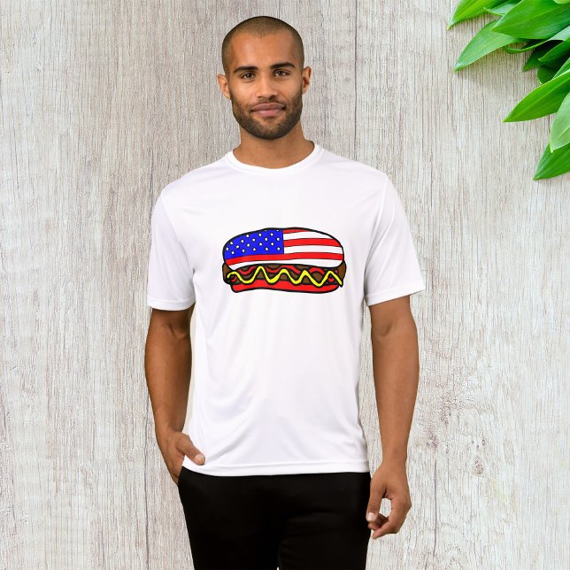 Patriotic American Flagga Hund T Shirt (Skapare uppladdad)