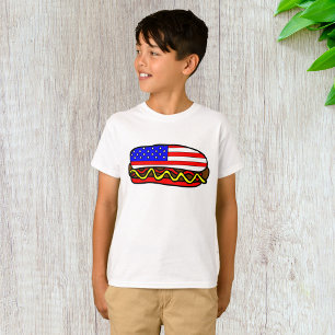 Patriotic American Flagga Hund T Shirt