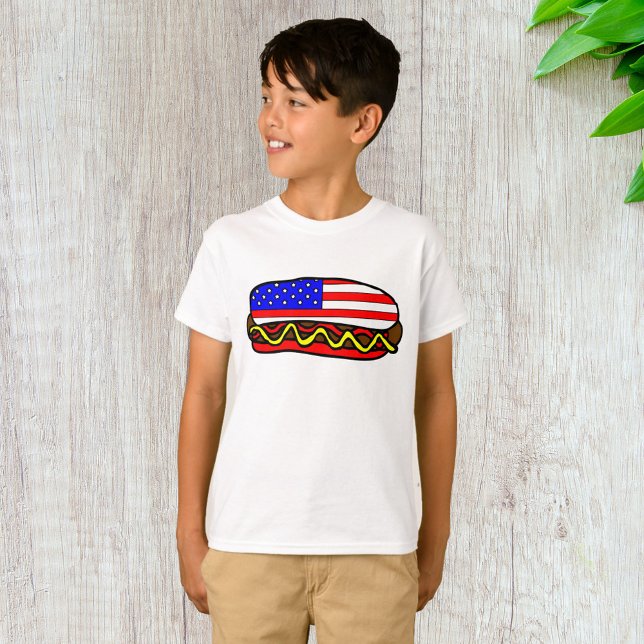 Patriotic American Flagga Hund T Shirt (Skapare uppladdad)
