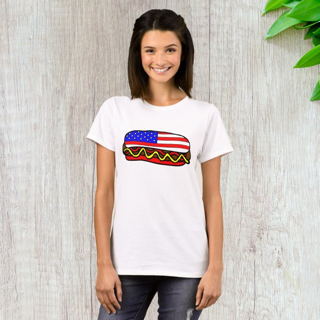 Patriotic American Flagga Hund T Shirt (Skapare uppladdad)