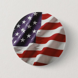 Patriotic American Flagga Knapp