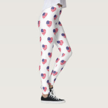 Patriotic American Flagga Leggings