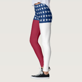 Patriotic American Flagga Leggings