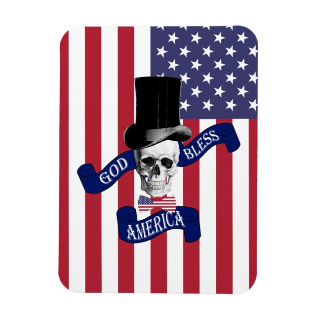 Patriotic American flagga Magnet (Vertikal)