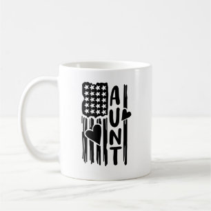Patriotic American Flagga Moster Kaffemugg
