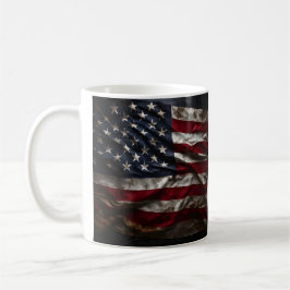 Patriotic American flagga mugg