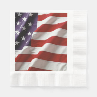 Patriotic American Flagga Pappersservett