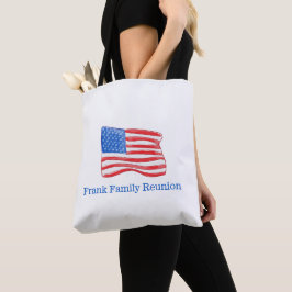 Patriotic American Flagga Personlig Tygkasse