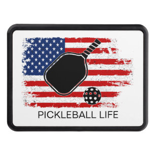 Patriotic American Flagga Pickleball Personlig Dragkroksskydd