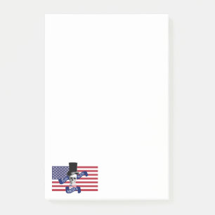 Patriotic American flagga Post-it Block
