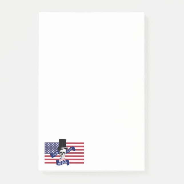 Patriotic American flagga Post-it Block (Framsida)