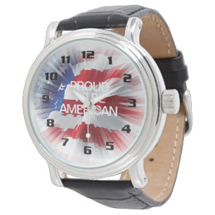 Patriotic American Flagga Proud som är amerikansk Armbandsur