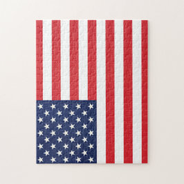 Patriotic American Flagga Puzzle Pussel