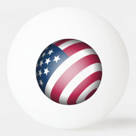 Patriotic American Flagga Red White och Blue Pingisboll
