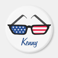 Patriotic American Flagga Retro Sunglasses
