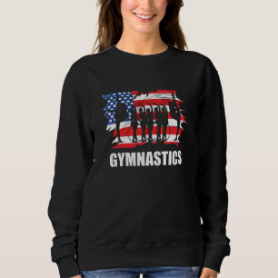 Patriotic American Flagga Rhythmic Gymnastics USA T Shirt
