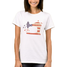 Patriotic American Flagga Sewing Maskin