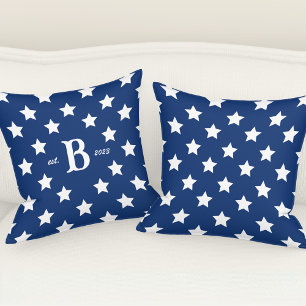 Patriotic American Flagga Stars och stripes Kudde