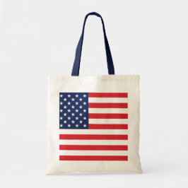 Patriotic American Flagga Stars och stripes Tygkasse