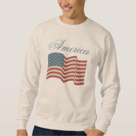 Patriotic American Flagga Sweatshirt