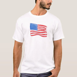 Patriotic American Flagga T Shirt