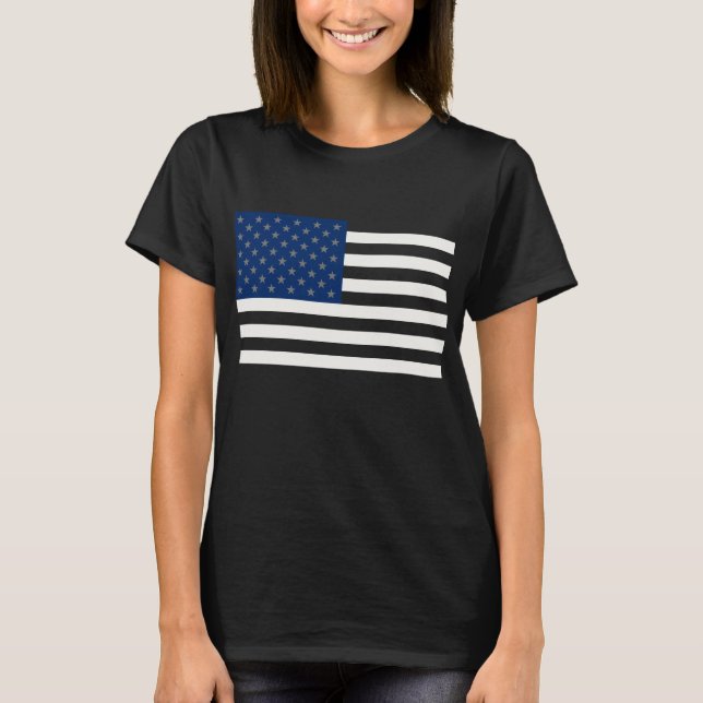Patriotic American Flagga T Shirt (Framsida)