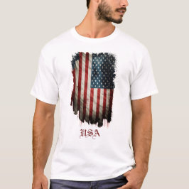 Patriotic American flagga T-Shirt