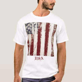 Patriotic American flagga T-Shirt