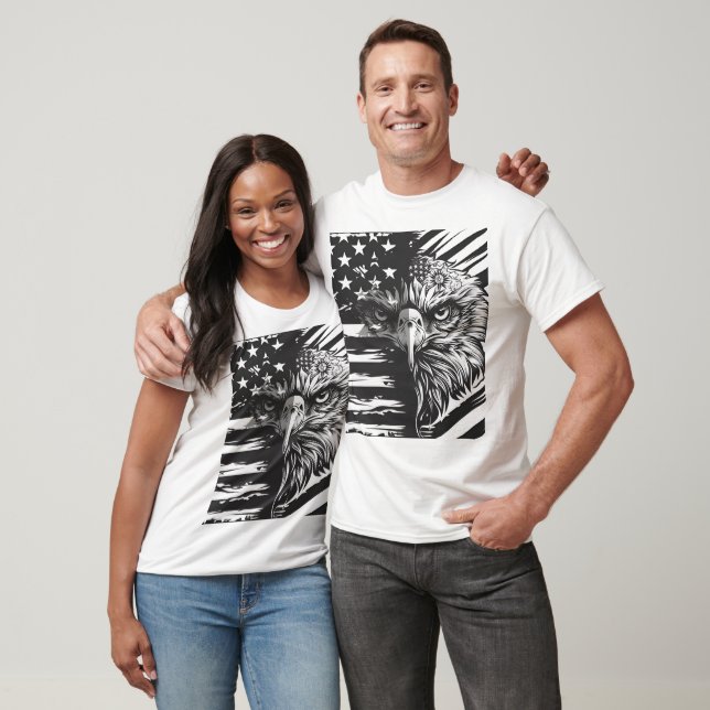 Patriotic American flagga T-Shirt (Unisex)