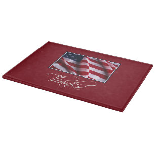 Patriotic American Flagga Tack i Red