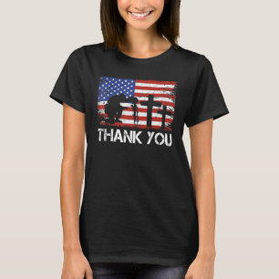 Patriotic American Flagga Tack Manar Women Girls T Shirt