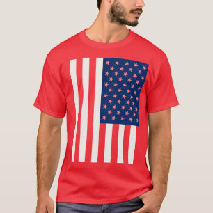 Patriotic American Flagga Tee Shirt