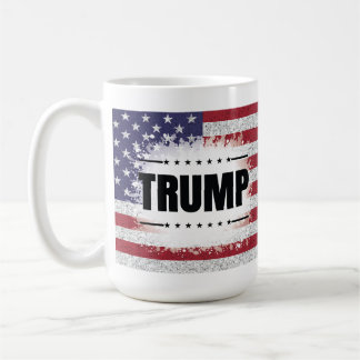 Patriotic American Flagga Trump Kaffemugg