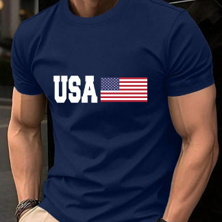 Patriotic American Flagga USA T-Shirt