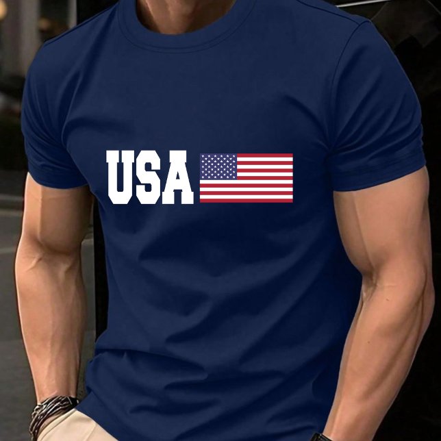 Patriotic American Flagga USA T-Shirt (Skapare uppladdad)