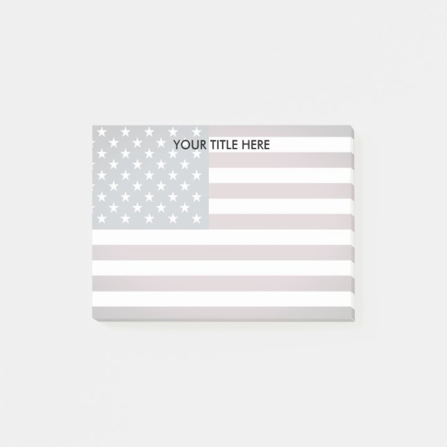 Patriotic American flagga vattenmark Personlig Post-it Block (Framsida)